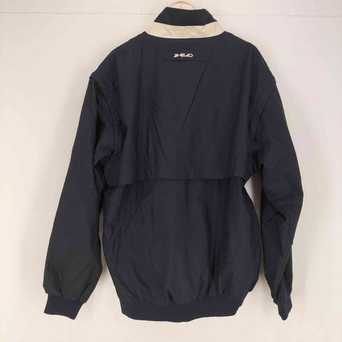 AHEAD AUTHENTICS 韓国製 THE WOODLANDS ワンポイント刺繍ハーフジップ ナイロンジャケット メンズ L