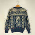 ウールリッチ WOOLRICH 80s フローラル モヘヤブレンド ウールニット レディース import:L