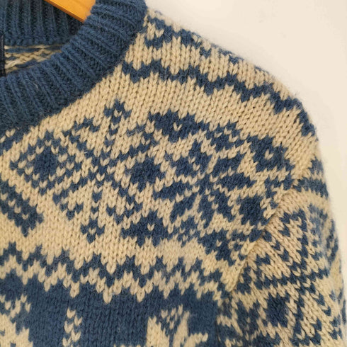 ウールリッチ WOOLRICH 80s フローラル モヘヤブレンド ウールニット レディース import:L