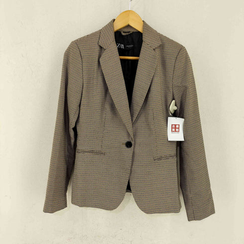 ザラ ZARA HOUNDSTOOTH TAILORED BLAZER & TROUSER レディース 36