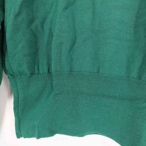 イヴサンローラン Yves Saint Laurent YSLロゴ ラインストーン 装飾 ウール モックネックニット レディース import:M