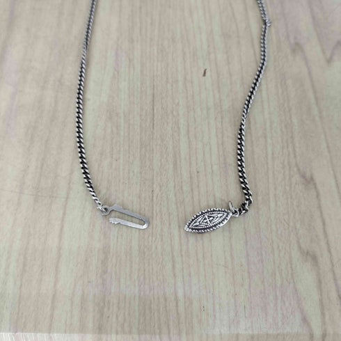 Kieselstein−Cord キーゼルシュタインコード sterling刻印 アリゲーターモチーフシルバーネックレス メンズ