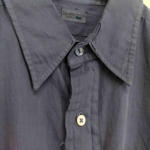 carson pirie scott 70s~ 製品染め プレーンシャツ マチ付き メンズ