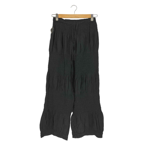 ミー イッセイミヤケ me ISSEY MIYAKE シワ加工 ギャザー イージーパンツ レディース