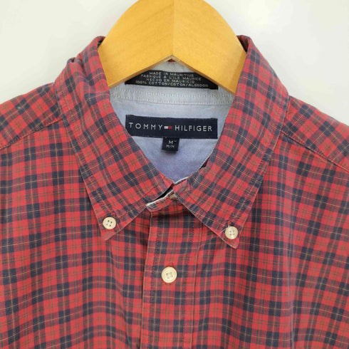 トミーヒルフィガー TOMMY HILFIGER 刺繍 ボタンダウン チェック シャツ メンズ import:M