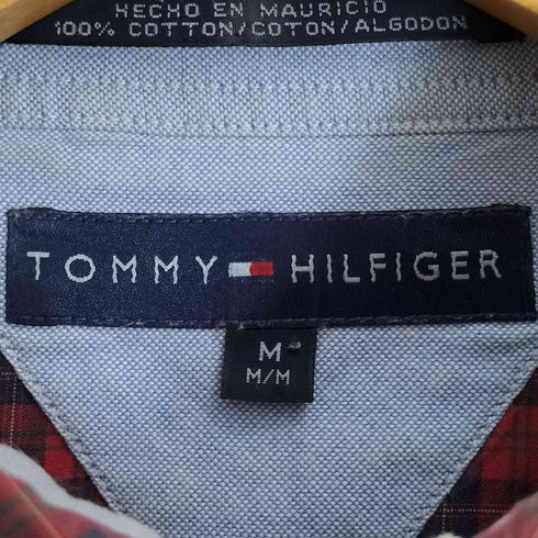 トミーヒルフィガー TOMMY HILFIGER 刺繍 ボタンダウン チェック シャツ メンズ import:M