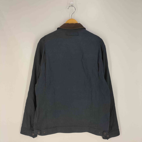 ノーティカ NAUTICA 襟レザー ジップアップ ワークジャケット メンズ import:L