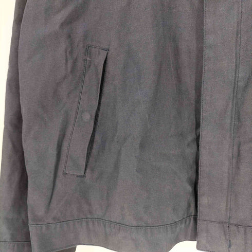 ノーティカ NAUTICA 襟レザー ジップアップ ワークジャケット メンズ import:L