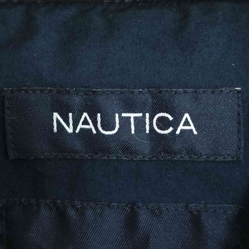 ノーティカ NAUTICA 襟レザー ジップアップ ワークジャケット メンズ import:L