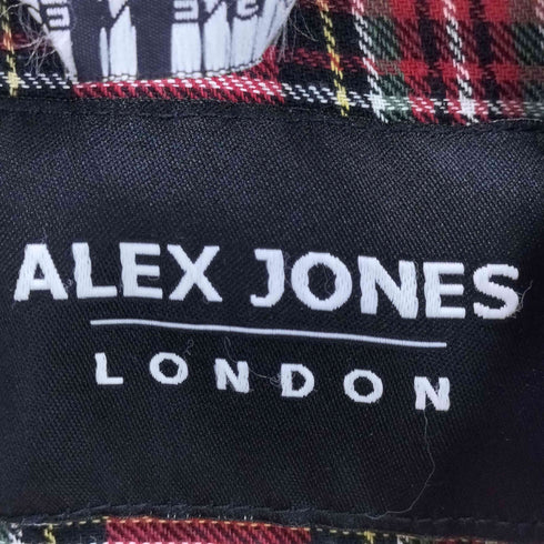 ALEX JONES 裏地チェック ジップブルゾン メンズ JPN:S