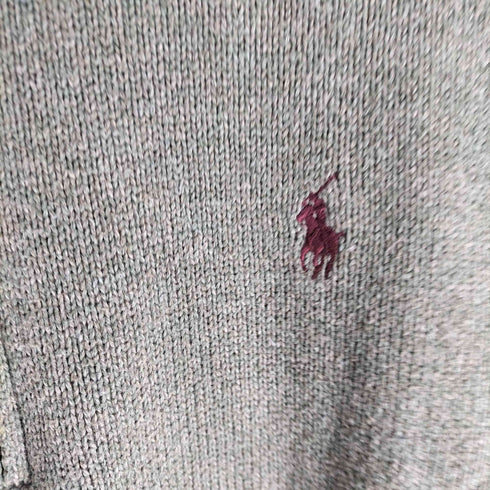 ポロラルフローレン POLO RALPH LAUREN ポニー刺繍 ハーフジップコットンニット メンズ import:S