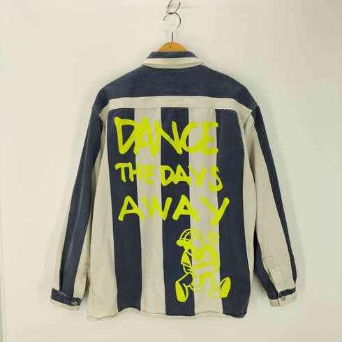 ザラ ZARA 厚手ツイル カツラギ シャツジャケット カバーオール メンズ LL