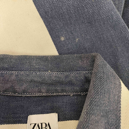 ザラ ZARA 厚手ツイル カツラギ シャツジャケット カバーオール メンズ LL
