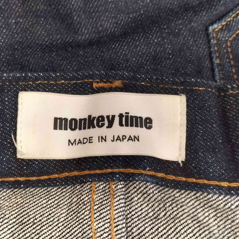 モンキータイム MONKEY TIME SLEVAGE DENIM ROLL UP STRAIGHT/ロールアップデニム メンズ JPN:L