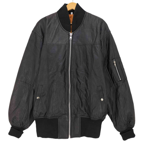 MA-1 レザージャケット メンズ JPN:XL