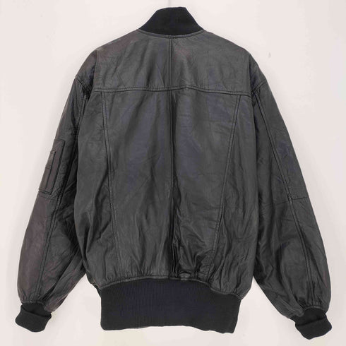 MA-1 レザージャケット メンズ JPN:XL