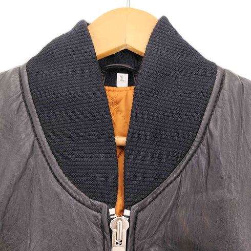 MA-1 レザージャケット メンズ JPN:XL