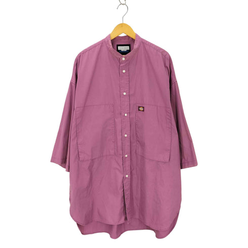 メゾンスペシャル MAISON SPECIAL 21SS エクストラプライムオーバーショートスリーブバンドカラーシャツ メンズ JPN:2