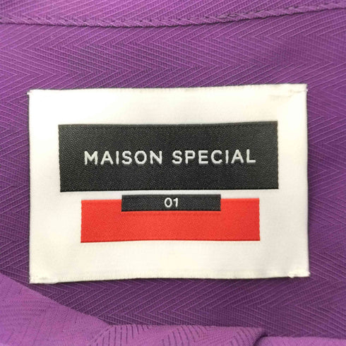 メゾンスペシャル MAISON SPECIAL バンドカラーオーバーサイズシャツ メンズ JPN:1
