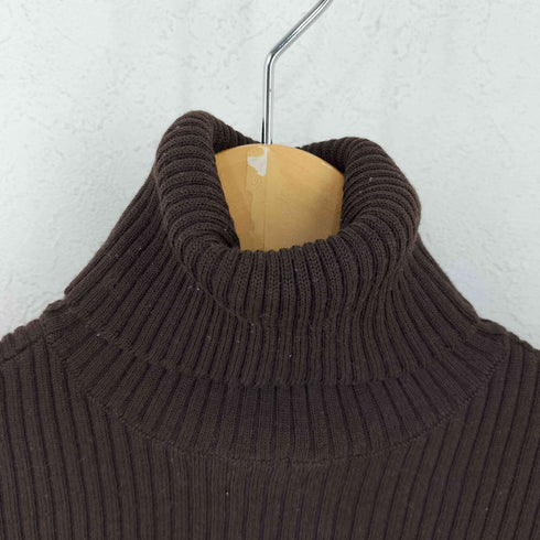 バーバリーブルーレーベル BURBERRY BLUE LABEL ロゴ刺繍 ウールタートルネックセーター レディース JPN:38