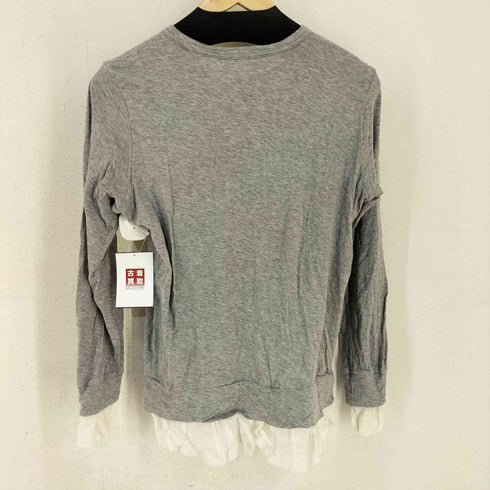 サカイラック sacai luck キュプラレイヤードデザイン ノーカラーコットンカーディガン レディース JPN:2