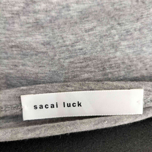 サカイラック sacai luck キュプラレイヤードデザイン ノーカラーコットンカーディガン レディース JPN:2
