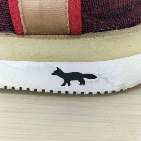 メゾンキツネ MAISON KITSUNE BRANDBLACK ベルテッドソックススニーカー メンズ