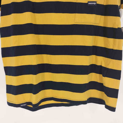 Wassup ボーダー ポケット Tシャツ メンズ import:XL