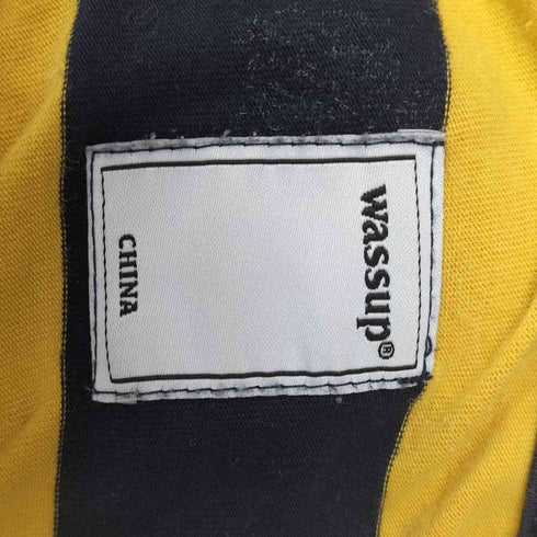Wassup ボーダー ポケット Tシャツ メンズ import:XL
