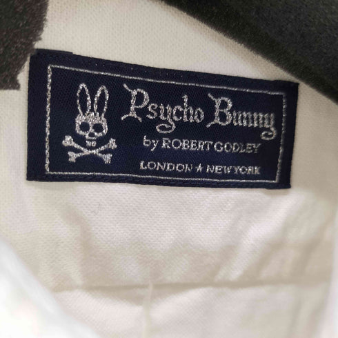 サイコバニー Psycho Bunny バニーロゴ刺繍 L/Sボタンダウンシャツ メンズ JPN:44