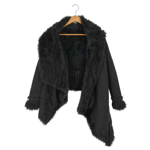 ユニフ UNIF アシンメトリー フェイクムートン ボア ジャケット レディース import:S