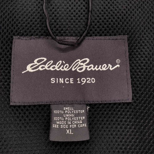 エディーバウアー Eddie Bauer ワンポイントロゴ刺繍 マウンテンパーカー シェルジャケット メンズ XL