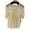 TSUNODA PARIS MADE IN ROMANIA シルク100 ギャザーブラウス レディース import:S