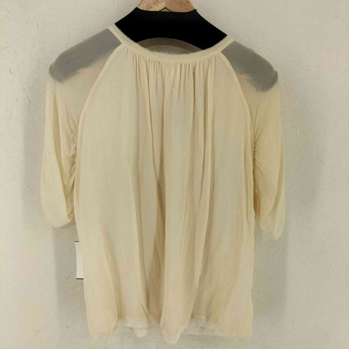 TSUNODA PARIS MADE IN ROMANIA シルク100 ギャザーブラウス レディース import:S