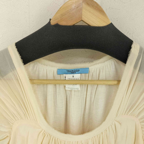 TSUNODA PARIS MADE IN ROMANIA シルク100 ギャザーブラウス レディース import:S