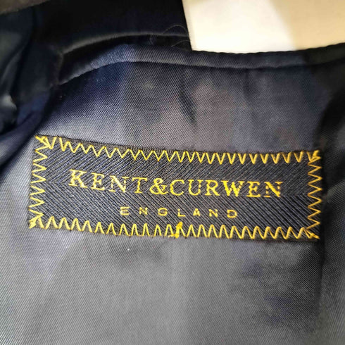 ケントアンドカーウェン KENT&CURWEN 2B 総裏 センターベント ウールテーラードジャケット スーツセットアップ メンズ