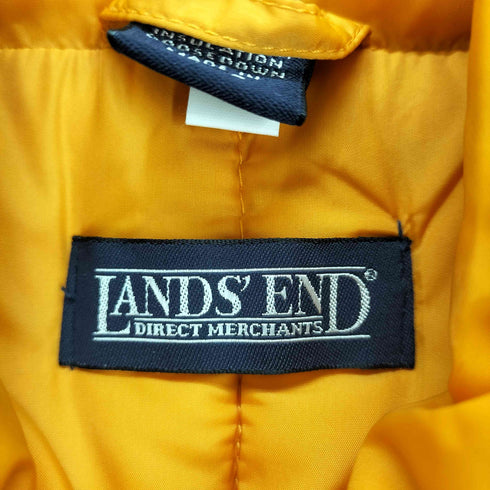 ランズエンド LANDS END キルティングナイロン グースダウンベスト メンズ S