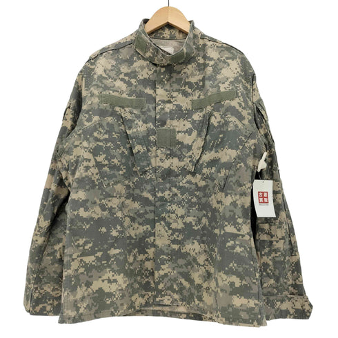 ユーエスアーミー U.S. ARMY 00S Conbat Uniform デジカモ リップストップ ジップアップ ミリタリーコンバット ジャケット メンズ