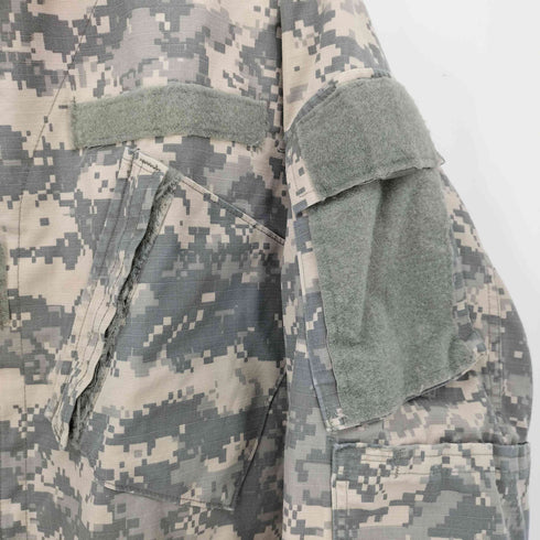 ユーエスアーミー U.S. ARMY 00S Conbat Uniform デジカモ リップストップ ジップアップ ミリタリーコンバット ジャケット メンズ