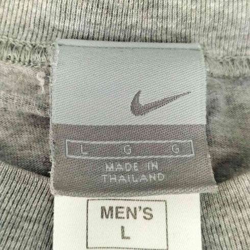 ナイキ NIKE 90-00s 銀タグ スウォッシュ刺繍 シングルステッチ 半袖Tシャツ メンズ import:L