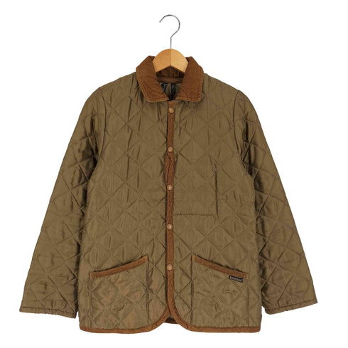 ラベンハム LAVENHAM 英国製 コーデュロイ 切替 キルティングジャケット メンズ UK:36