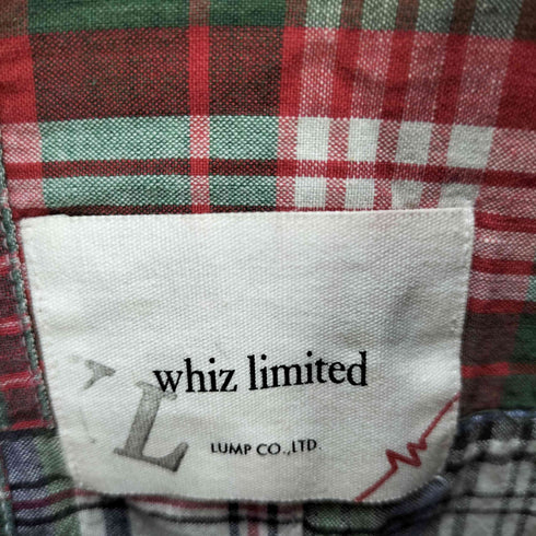 ウィズリミテッド WHIZ LIMITED マルチカラーパッチワークシャツ メンズ