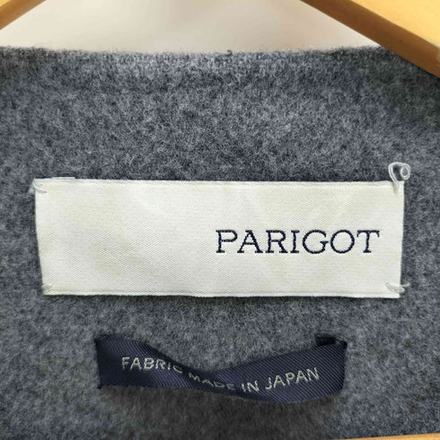 parigot ノーカラーポンチョコート レディース F