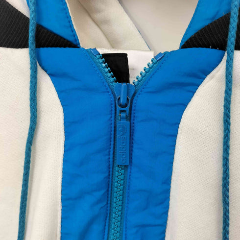 アディダスオリジナルス adidas Originals 80S 銀タグ パネルナイロン トレフォイルロゴ ハーフジップパーカー メンズ import:XL