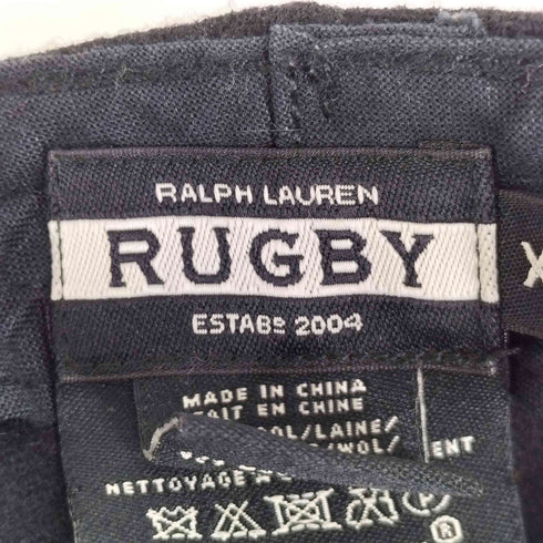 ラグビーラルフローレン Rugby Ralph Lauren 90-00s 刺繍 ウールレーヨンキャップ メンズ XL