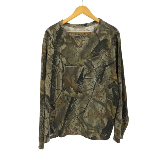 Outfitters Ridge リアルツリーカモ ポケット L/S Tシャツ メンズ 2XL