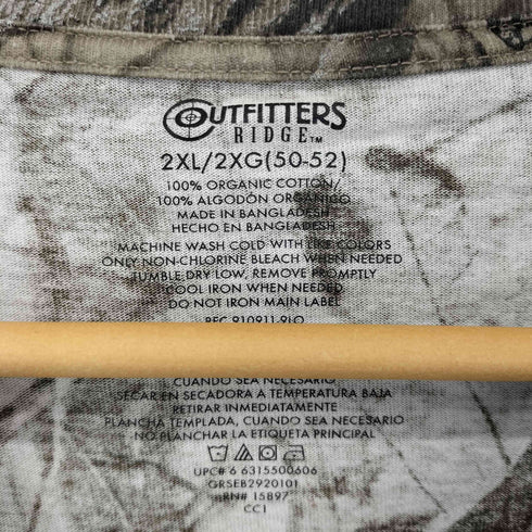 Outfitters Ridge リアルツリーカモ ポケット L/S Tシャツ メンズ 2XL