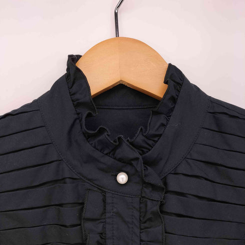 ルルウィルビー LOULOU WILLOUGHBY パールボタン フリルデザイン L/S ブラウス レディース JPN:2