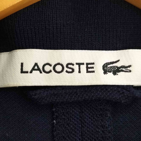 ラコステ LACOSTE ロゴ刺繍 鹿の子地 シャツ ドレス ポロ ワンピース レディース 34