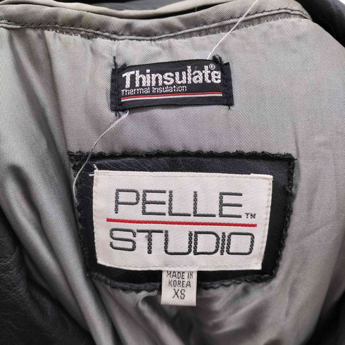 PELLE STUDIO ロングレザートレンチコート メンズ JPN:XS